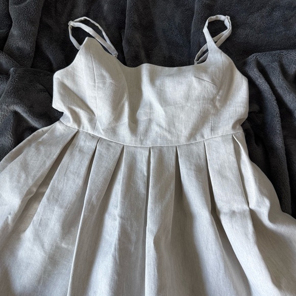 Rebecca Taylor linen romper, jumpsuit size 0 in Rye, cream - Picture 7 of 12